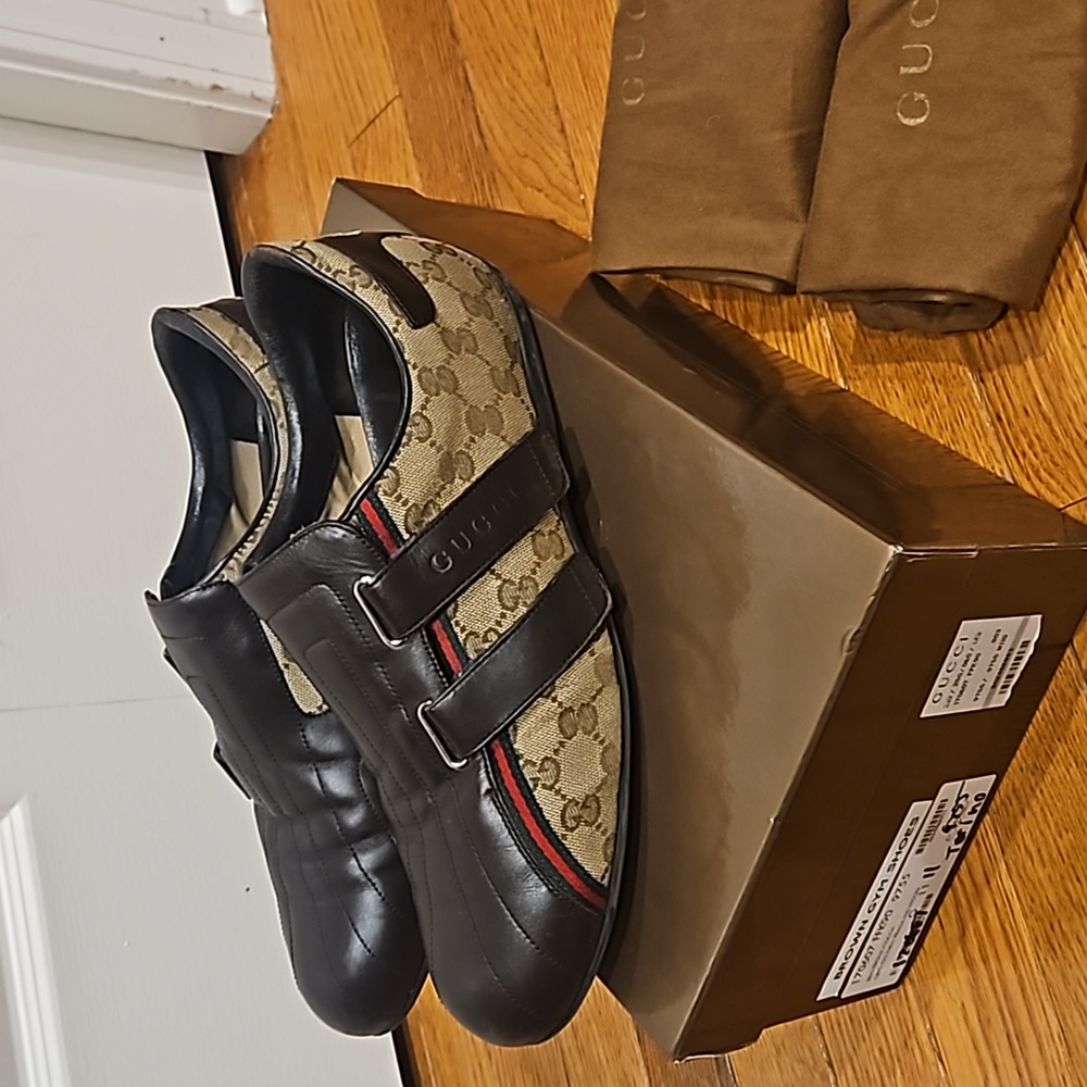 Men's Gucci Terino Brown Gym Shoes GUCCI 11